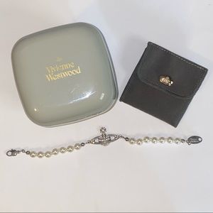 Vivienne Westwood orb Swarovski & pearl bracelet
